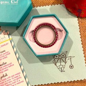 Origami Owl Fuchsia Pink Large Twist Locket Face